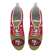 Load image into Gallery viewer, San Francisco 49ers NFL Apparel Unisex Breathable Shoes Sneaker Custom Personalized Full Color Full Plus Size Best Gift Printed Logo Team
