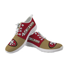 Load image into Gallery viewer, San Francisco 49ers NFL Apparel Unisex Breathable Shoes Sneaker Custom Personalized Full Color Full Plus Size Best Gift Printed Logo Team