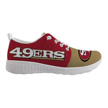 Load image into Gallery viewer, San Francisco 49ers NFL Apparel Unisex Breathable Shoes Sneaker Custom Personalized Full Color Full Plus Size Best Gift Printed Logo Team