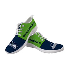 Load image into Gallery viewer, Seattle Seahawks NFL Apparel Unisex Breathable Shoes Sneaker Custom Personalized Full Color Full Plus Size Best Gift Printed Logo Team