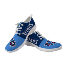 Load image into Gallery viewer, Tennessee Titans NFL Apparel Unisex Breathable Shoes Sneaker Custom Personalized Full Color Full Plus Size Best Gift Printed Logo Team