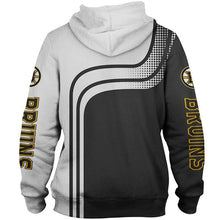 Load image into Gallery viewer, Boston Bruins NHL Apparel Men Zipper 3D Hoodies Custom Personalized Full Color Full Plus Size Best Gift Printed Logo Team