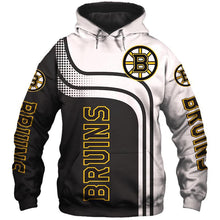 Load image into Gallery viewer, Boston Bruins NHL Apparel Men Zipper 3D Hoodies Custom Personalized Full Color Full Plus Size Best Gift Printed Logo Team