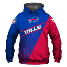Load image into Gallery viewer, Buffalo Bills NFL Apparel Men Zipper 3D Hoodies Custom Personalized Full Color Full Plus Size Best Gift Printed Logo Team