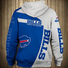 Load image into Gallery viewer, Buffalo Bills NFL Apparel Men Zipper 3D Hoodies Custom Personalized Full Color Full Plus Size Best Gift Printed Logo Team