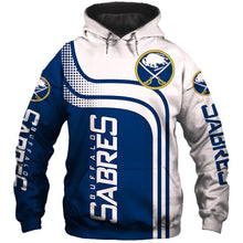Load image into Gallery viewer, Buffalo Sabres NHL Apparel Men 3D Polyester Zipper Hoodie Sweatshirt Personalized Full Color Full Plus Size Best Gift Printed Logo Team
