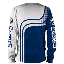 Load image into Gallery viewer, Buffalo Sabres NHL Apparel Men Polyester Sweatshirt 3D Long Sleeve Crew Neck Personalized Full Color Full Plus Size Best Gift Printed Logo Team