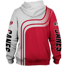 Load image into Gallery viewer, Carolina Hurricanes NHL Apparel Men Polyester 3D Hoodies Custom Personalized Full Color Full Plus Size Best Gift Printed Logo Team