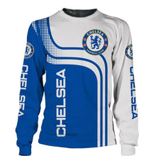 Load image into Gallery viewer, Chelsea Apparel Polyester Sweatshirt 3D Long Sleeve Crew Neck Personalized Full Color Full Plus Size Best Gift Printed Logo Team