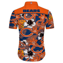 Load image into Gallery viewer, Chicago Bears NFL Apparel Men Short Sleeve design Hawaiian Shirt Personalized Full Color Full Plus Size Best Gift Printed Logo Team