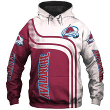 Load image into Gallery viewer, Colorado Avalanche NHL Apparel Men Polyester 3D Hoodies Custom Personalized Full Color Full Plus Size Best Gift Printed Logo Team