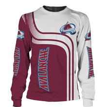 Load image into Gallery viewer, Colorado Avalanche NHL Apparel Men Long Sleeve Sweatshirt 3D Personalized Full Color Full Plus Size Best Gift Printed Logo Team