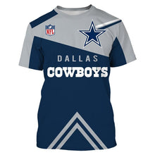 Load image into Gallery viewer, Dallas Cowboys NFL Apparel Men Short Sleeve 3D T shirts Personalized Full Color Full Plus Size Best Gift Printed Logo Team