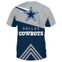 Load image into Gallery viewer, Dallas Cowboys NFL Apparel Men Short Sleeve 3D T shirts Personalized Full Color Full Plus Size Best Gift Printed Logo Team