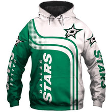 Load image into Gallery viewer, Dallas Stars NHL Apparel Men Zipper 3D Hoodies Custom Personalized Full Color Full Plus Size Best Gift Printed Logo Team