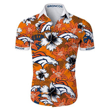 Load image into Gallery viewer, Denver Broncos NFL Apparel Men Short sleeves Hawaiian Shirt Personalized Full Color Full Plus Size Best Gift Printed Logo Team