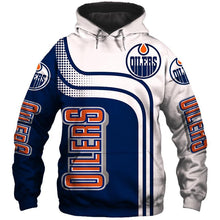 Load image into Gallery viewer, Edmonton Oilers NHL Unisex 3D Long Sleeve Zipper Hoodie Personalized Full Color Full Plus Size Best Gift Printed Logo Team