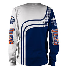 Load image into Gallery viewer, Edmonton Oilers NHL Unisex 3D Sweatshirt Long Sleeve Crew Neck Personalized Full Color Full Plus Size Best Gift Printed Logo Team