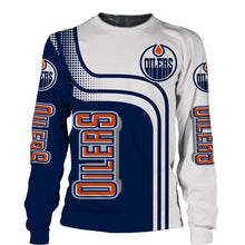 Load image into Gallery viewer, Edmonton Oilers NHL Unisex 3D Sweatshirt Long Sleeve Crew Neck Personalized Full Color Full Plus Size Best Gift Printed Logo Team
