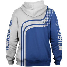 Load image into Gallery viewer, Everton Apparel Unisex Long Sleeve Cozy 3D Hoodies White/Blue Full Plus Size Best Gift Printed Logo Team