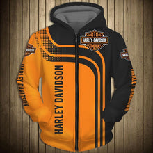 Load image into Gallery viewer, Harley Davidson Men Polyester Blend 3D Hoodies Long Sleeve Personalized Full Color Full Plus Size Best Gift Printed Logo Team