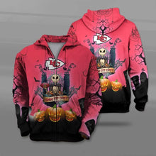 Load image into Gallery viewer, Kansas City Chiefs NFL Apparel Men Polyester 3D Hoodies Custom Personalized Full Color Full Plus Size Best Gift Printed Logo Team