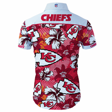 Load image into Gallery viewer, Kansas City Chiefs NFL Apparel Men Short sleeves Hawaiian Shirt Personalized Full Color Full Plus Size Best Gift Printed Logo Team