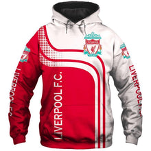 Load image into Gallery viewer, Liverpool FC Unisex Polyester Blend Pullover/Zipper 3D Hoodies Long Sleeve Personalized Full Color Full Plus Size Best Gift Printed Logo Team