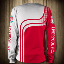 Load image into Gallery viewer, Liverpool Unisex Polyester Blend 3D Hoodies Long Sleeve Crew Neck #2 Red/White Full Plus Size Best Gift Printed Logo Team