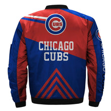 Load image into Gallery viewer, Chicago Cubs MLB Apparel Men Zipper Bomber Jacket Personalized Full Color Full Plus Size Best Gift Printed Logo Team