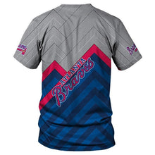 Load image into Gallery viewer, Atlanta Braves MLB Apparel Men Short Sleeve T-Shirt Personalized Full Color Full Plus Size Best Gift Printed Logo Team