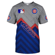 Load image into Gallery viewer, Chicago Cubs MLB Apparel Unisex Short Sleeve 3D T-Shirt Personalized Full Color Full Plus Size Best Gift Printed Logo Team