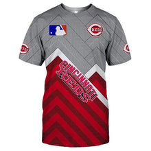 Load image into Gallery viewer, Cincinnati Reds MLB Apparel Unisex Short Sleeve 3D T-Shirt Personalized Full Color Full Plus Size Best Gift Printed Logo Team