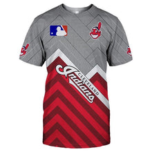 Load image into Gallery viewer, Cleveland Indians MLB Apparel Unisex Short Sleeve 3D T-Shirt Personalized Full Color Full Plus Size Best Gift Printed Logo Team