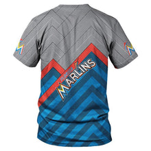 Load image into Gallery viewer, Miami Marlins MLB Apparel Unisex Short Sleeve 3D All Over Print T-Shirt Personalized Full Color Full Plus Size Best Gift Printed Logo Team
