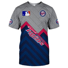 Load image into Gallery viewer, Minnesota Twins MLB Apparel Unisex Short Sleeve 3D T-Shirt Personalized Full Color Full Plus Size Best Gift Printed Logo Team