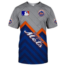 Load image into Gallery viewer, New York Mets MLB Apparel Unisex Short Sleeve 3D All Over Print T-Shirt Personalized Full Color Full Plus Size Best Gift Printed Logo Team
