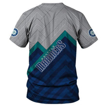 Load image into Gallery viewer, Seattle Mariners MLB Apparel Unisex Short Sleeve 3D T-Shirt Personalized Full Color Full Plus Size Best Gift Printed Logo Team