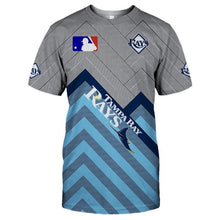 Load image into Gallery viewer, Tampa Bay Rays MLB Apparel Unisex Short Sleeve 3D All Over Print T-Shirt Personalized Full Color Full Plus Size Best Gift Printed Logo Team