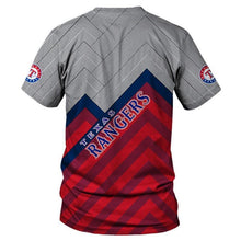 Load image into Gallery viewer, Texas Rangers MLB Apparel Men Short Sleeve 3D T-Shirt Personalized Full Color Full Plus Size Best Gift Printed Logo Team