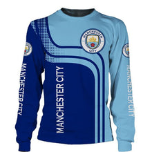 Load image into Gallery viewer, Manchester City Apparel Unisex Long Sleeve Cozy 3D Sweatshirt Blue Full Plus Size Best Gift Printed Logo Team