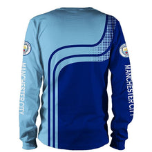 Load image into Gallery viewer, Manchester City Apparel Unisex Long Sleeve Cozy 3D Sweatshirt Blue Full Plus Size Best Gift Printed Logo Team