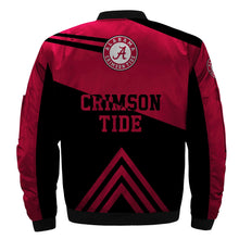 Load image into Gallery viewer, Alabama Crimson Tide NCAA Apparel Men Zipper Bomber Jacket Personalized Full Color Full Plus Size Best Gift Printed Logo Team