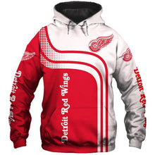 Load image into Gallery viewer, Detroit Red Wings NHL Apparel Men 3D Polyester Zipper Hoodie Personalized Full Color Full Plus Size Best Gift Printed Logo Team