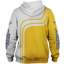 Load image into Gallery viewer, Nashville Predators NHL Apparel Men 3D Polyester Zipper Hoodie Sweatshirt Personalized Full Color Full Plus Size Best Gift Printed Logo Team