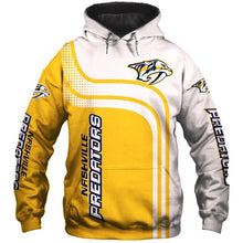 Load image into Gallery viewer, Nashville Predators NHL Apparel Men 3D Polyester Zipper Hoodie Sweatshirt Personalized Full Color Full Plus Size Best Gift Printed Logo Team