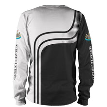 Load image into Gallery viewer, Newcastle United Apparel Unisex Long Sleeve Vintage 3D Sweatshirt White/Black Full Plus Size Best Gift Printed Logo Team