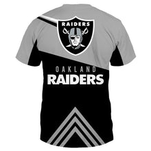 Load image into Gallery viewer, Oakland Raiders NFL Apparel Unisex Short Sleeve 3D All Over Print T-Shirt Personalized Full Color Full Plus Size Best Gift Printed Logo Team