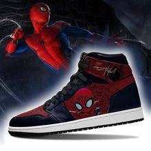 Load image into Gallery viewer, Spider Man Apparel Unisex real leather Air Jordan Sneaker Personalized Full Color Full Plus Size Best Gift Printed Logo Team
