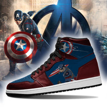 Load image into Gallery viewer, Captain America Apparel Men Air Jordan Sneaker Limited Edition Personalized Full Color Full Plus Size Best Gift Printed Logo Team